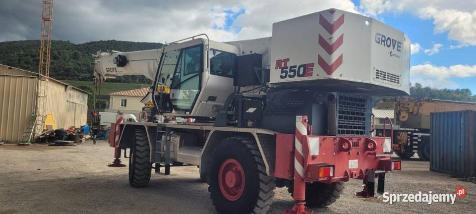 ŻURAW TERENOWY GROVE RT 550E DźWIG BUDOWLANY Poznań