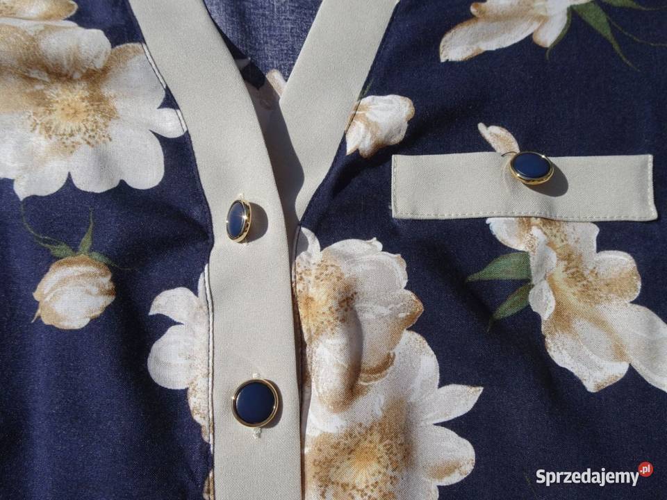 Euronowa Letni żakiecik Koszula Złote Guziki 48 Nowy Sącz