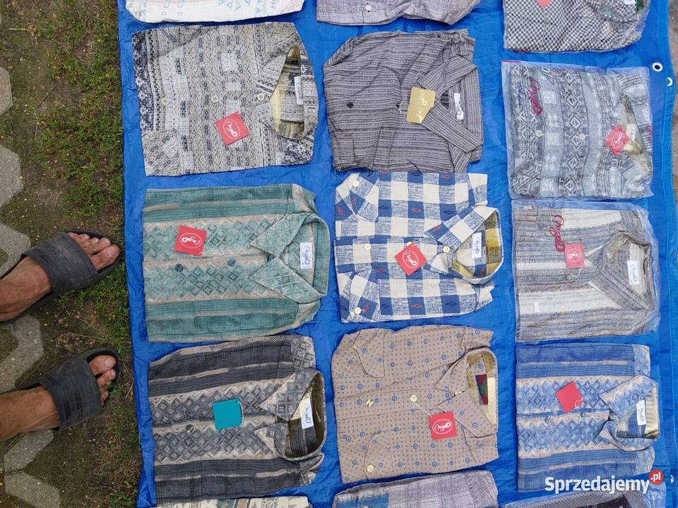 Koszule męskie długi i krótki rękaw 250sztuk Odzież codzienna Białystok