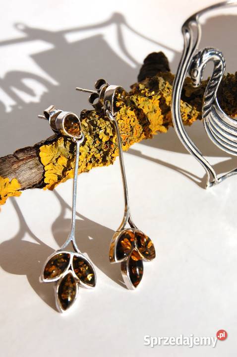 Łódź Wikingów drakkar wisior i kolczyki komplet lubelskie Lublin sprzedam