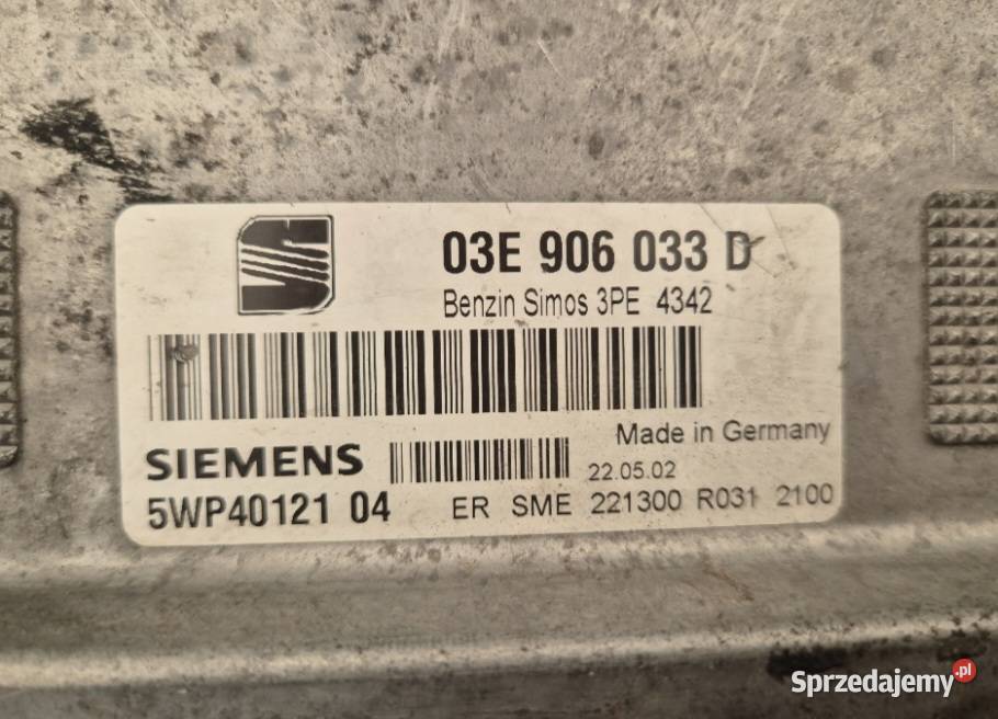 KOMPUTER STEROWNIK SILNIKA SEAT IBIZA III 12 12V