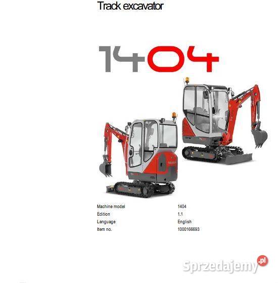 Wacker Neuson 1404 instrukcja obsługi naprawy Kielce