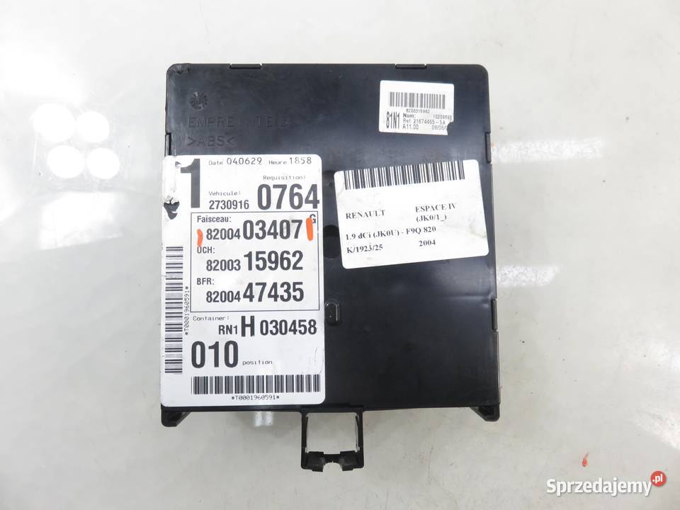 MODUŁ UCH2 RENAULT ESPACE IV 19 dCi 8200403407