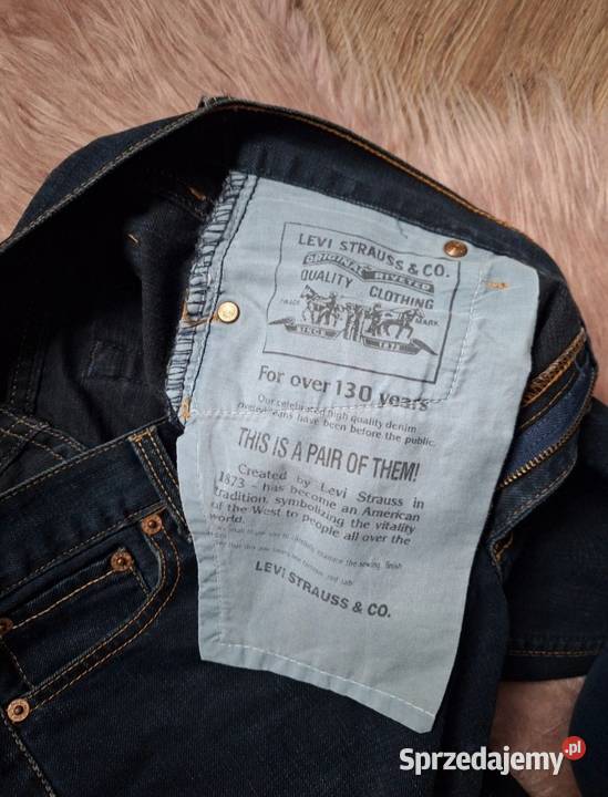 Świetne spodnie ciemny jeans w27 l32 szerokie Kraków