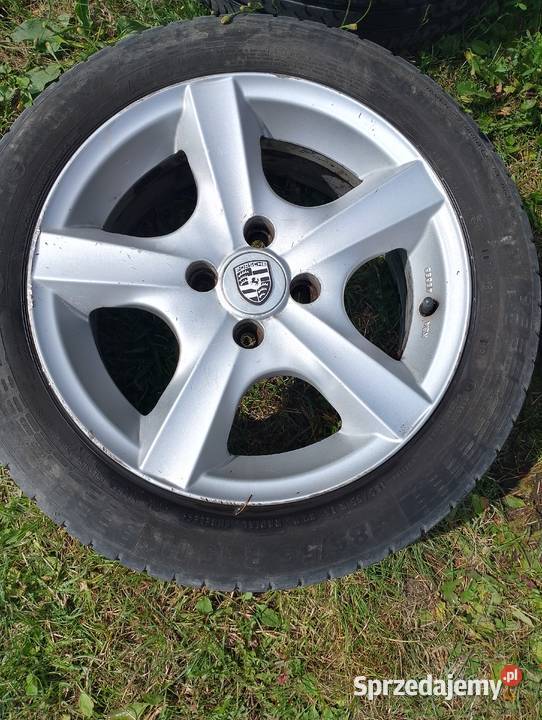 Felgi Alu 154x100 z dekielkami Porsche design Chojnice sprzedam