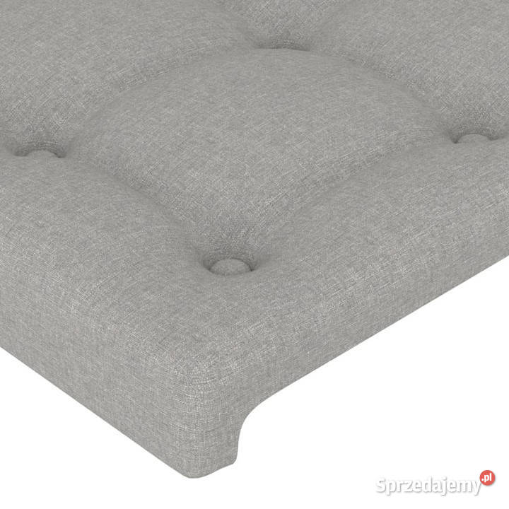 Zagłówek do łóżka z LED jasnoszary 80x5x118128 Warszawa