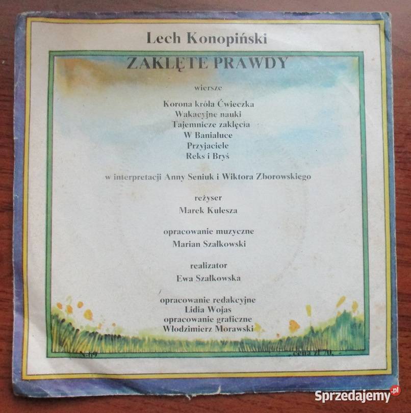 Zaklęte prawdy Lech Konopińskipłytabajki Łódź