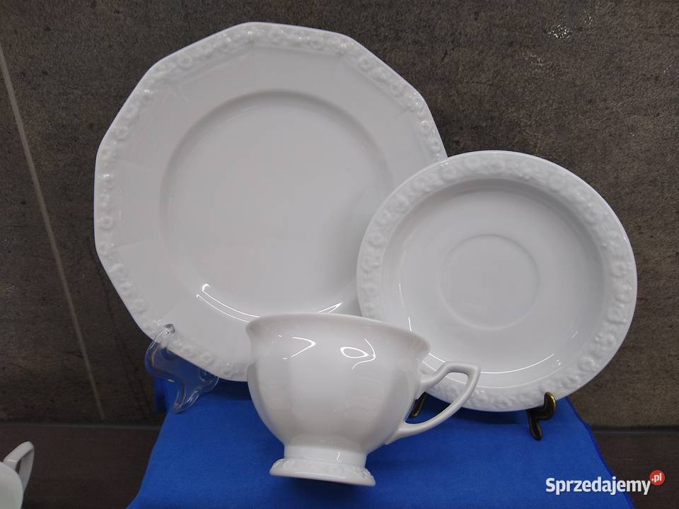 Serwis kawa Rosenthal Biała Maria Porcelana i szkło Kalisz