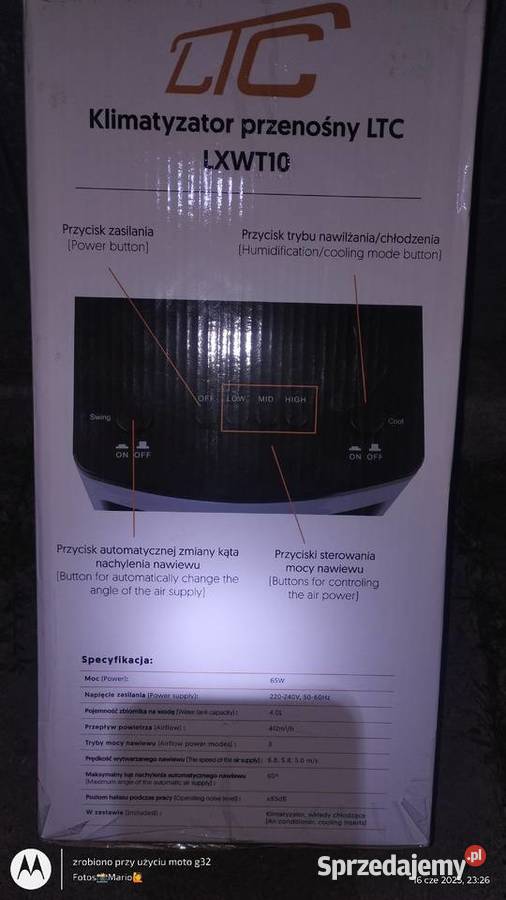 Klimatyzator wentylator nawilżacz LTC