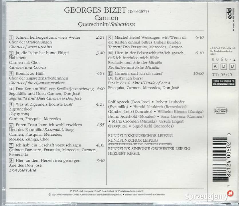 CD Bizet Carmen 1994