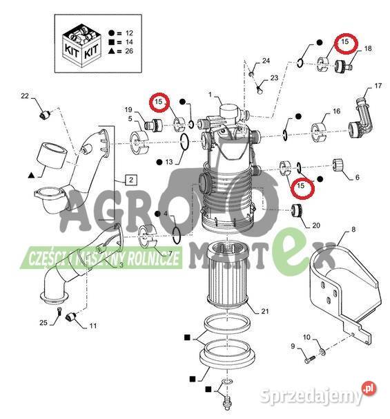 84121298 87330793 39605000020 PIERŚCIEŃ New Holland Wichrów sprzedam