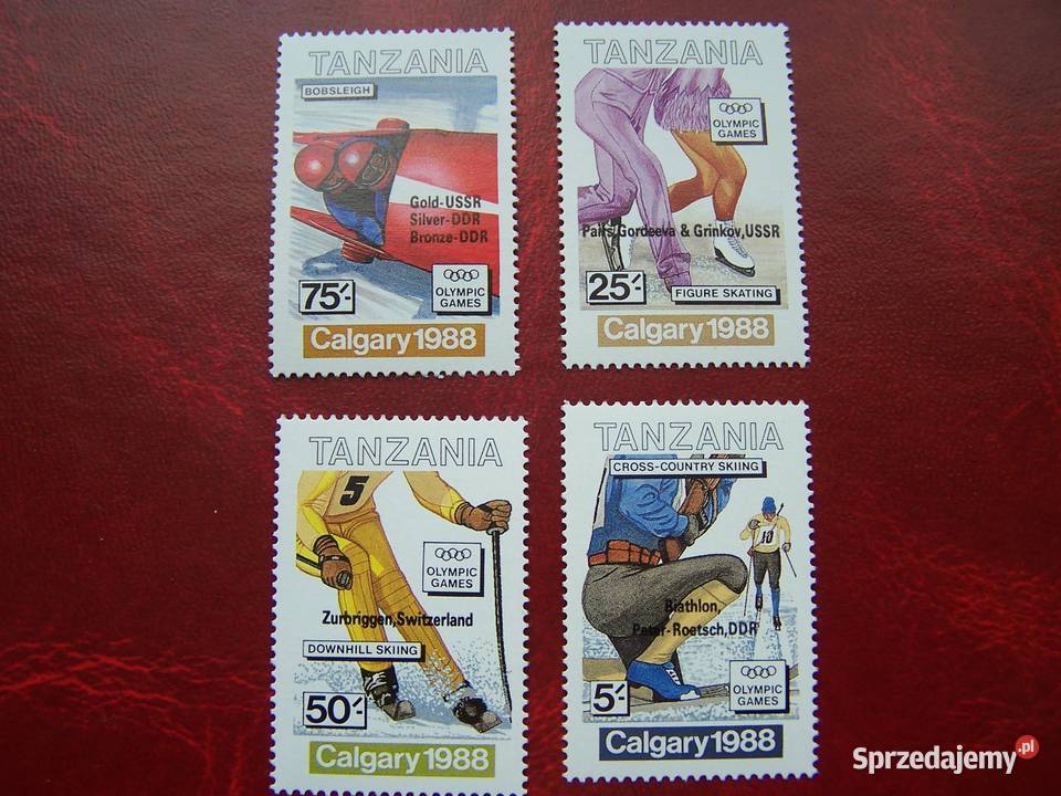 Tanzania 1988 MNH Sport Olimpiada Calgary 88 Tychy