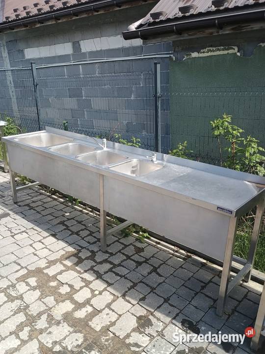 Zlew Gastronomiczny 4 komorowy Ascoblock 280x60 Piekielnik