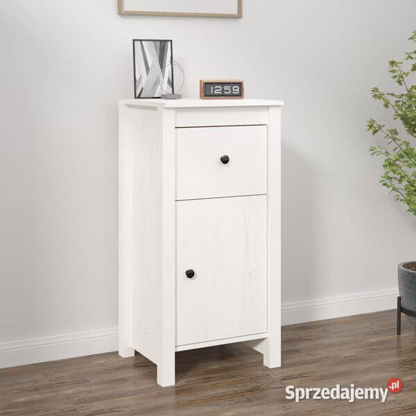 vidaXL Szafka biała 40x35x80 lite drewno Pozostałe Warszawa sprzedam