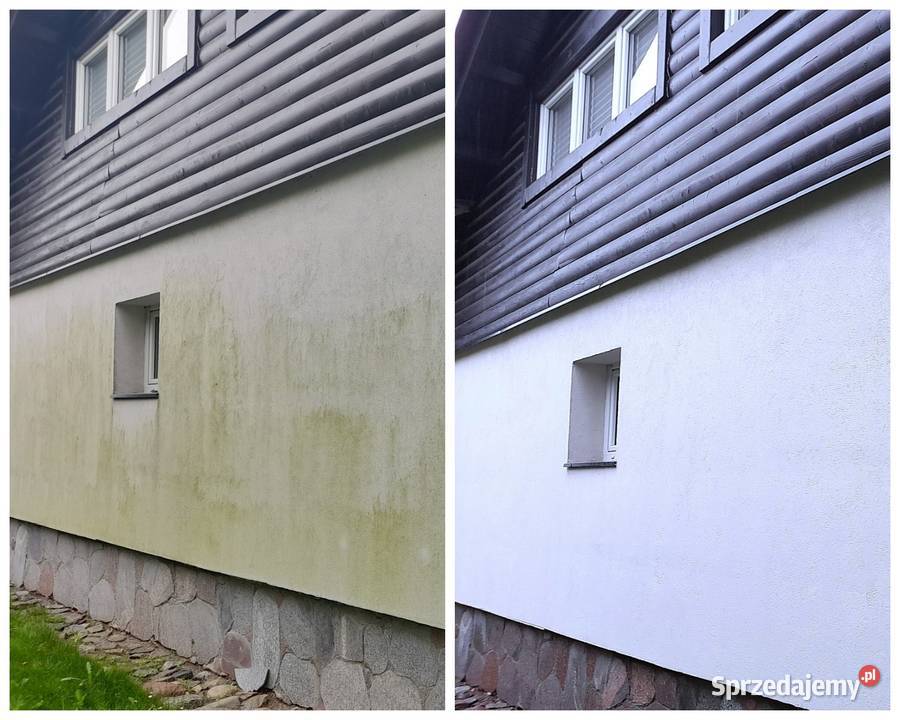 Mycie kostki brukowej elewacji polbruku Kościerzyna