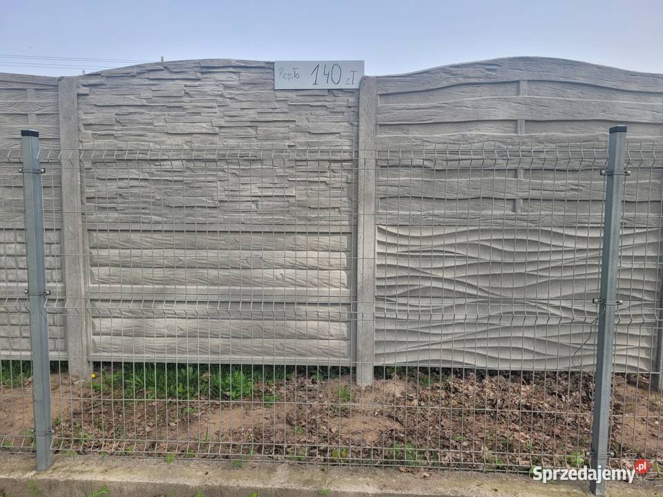 Płoty Betonowe różne rodzaje montaż Szczecin