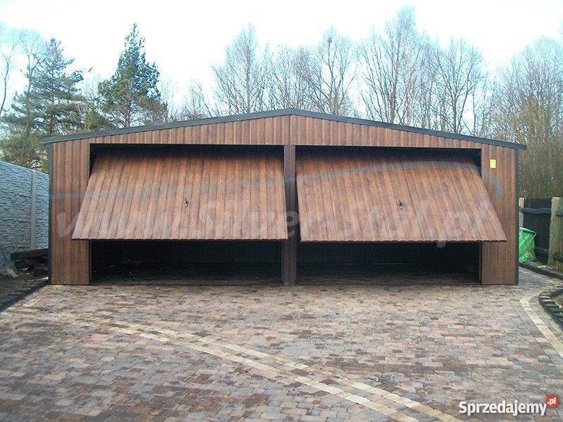 Garaż blaszany magazyn 14x5 blacha kolor mocna
