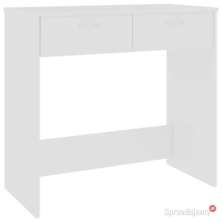 Biurko białe 80x40x75 materiał drewnopochodny mazowieckie Warszawa