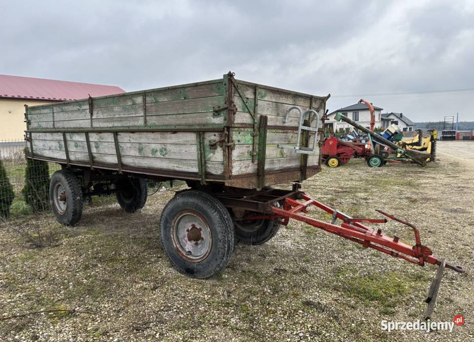 Przyczepa drewniana sztywna Nowe opony Łachów