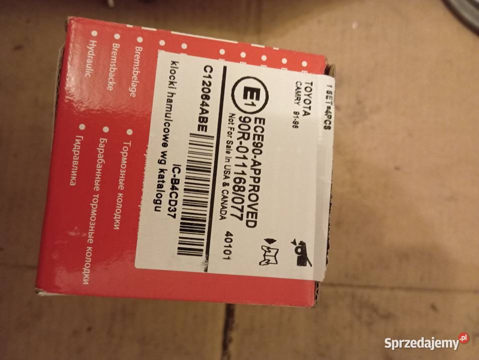 Klocki hamulcowe Toyota Lublin