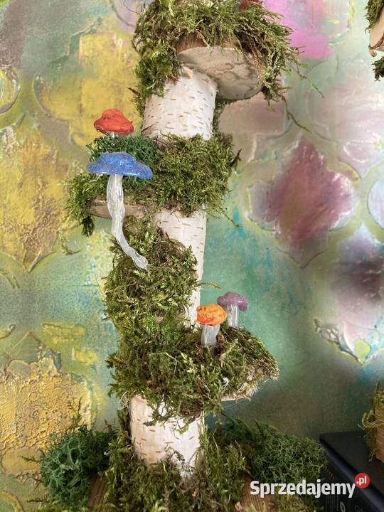 Dekoracyjna lampa leśna handmade Dom i Ogród Kraków