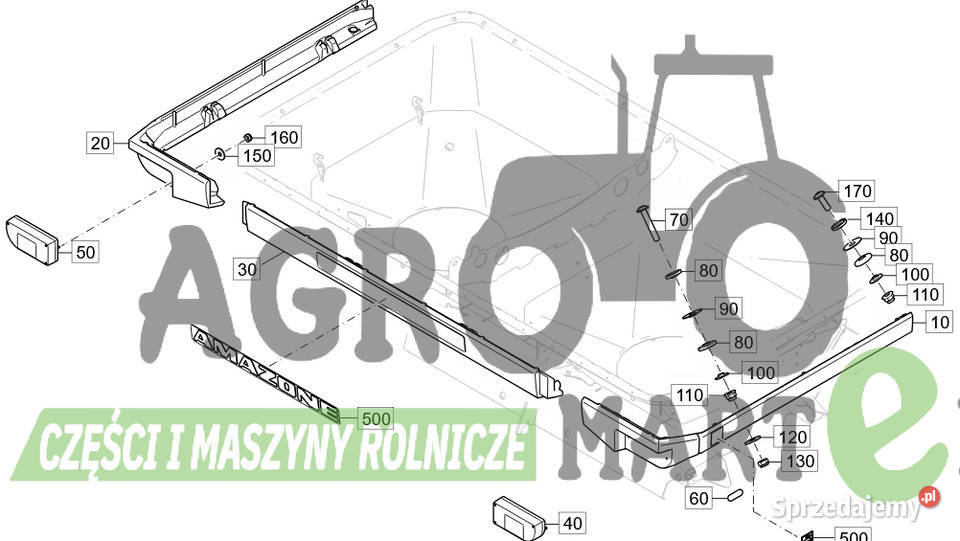 MF1020 NAKLEJKA 60x743 AMAZONE Wichrów