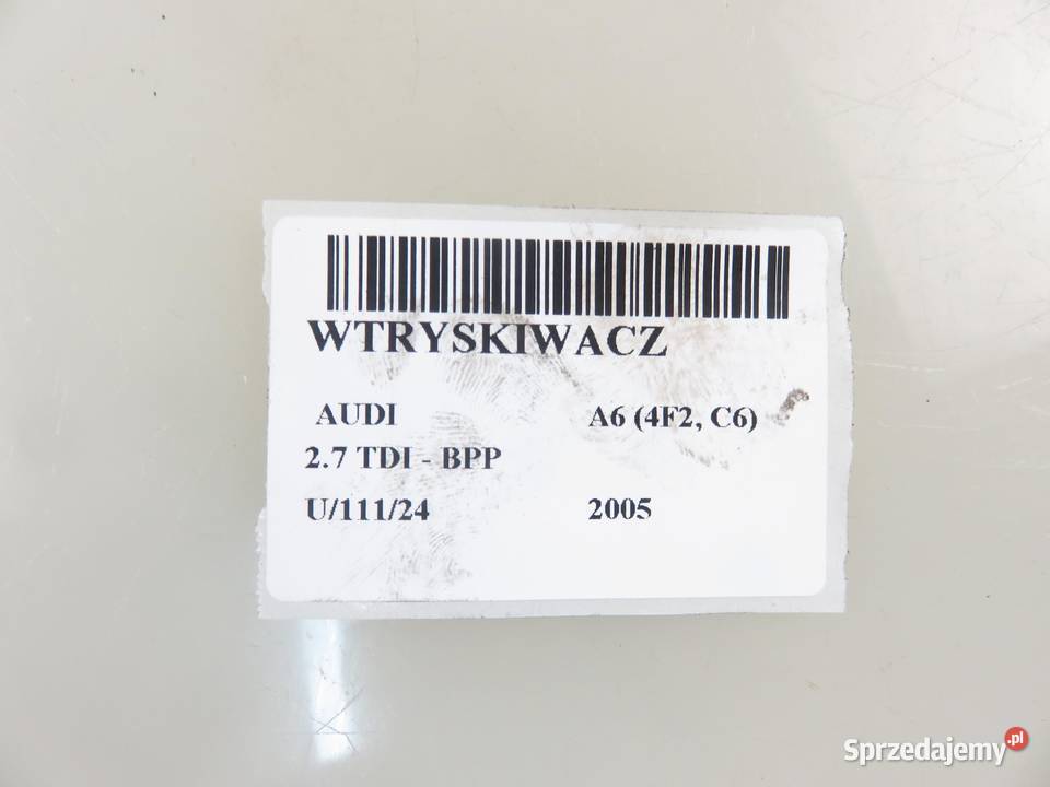 WTRYSKIWACZ AUDI A6 C6 27 TDI 059130277R