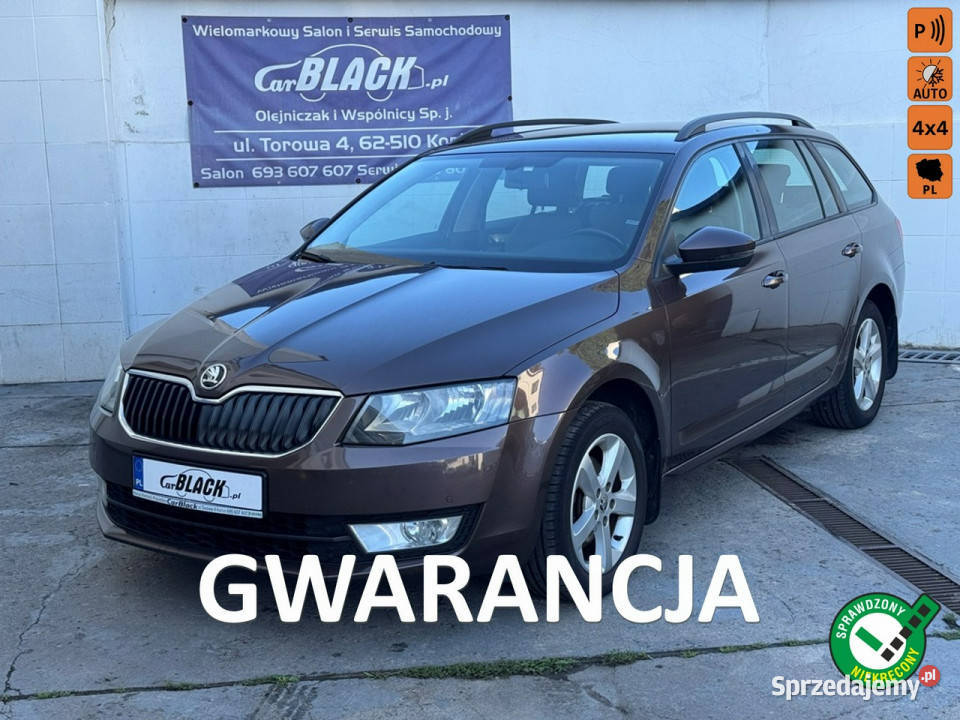 koda Octavia SALON POLSKA 4x4 Pisemna Gwarancja przyciemniane szyby Konin