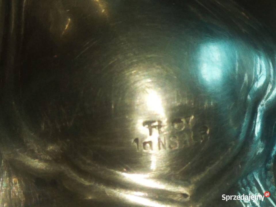 Świecznik plater sygnowany Na 3 świece Gdańsk