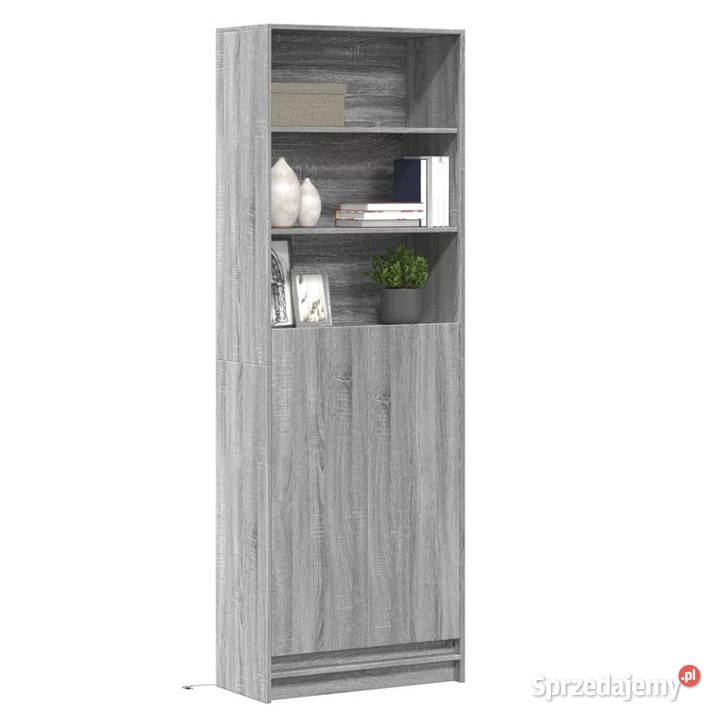 Wysoka szafka z LED szary dąb sonoma 69x325x200 Warszawa sprzedam