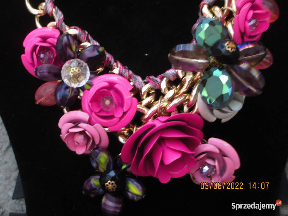 naszyjnik choker ogród kwiatów Warszawa