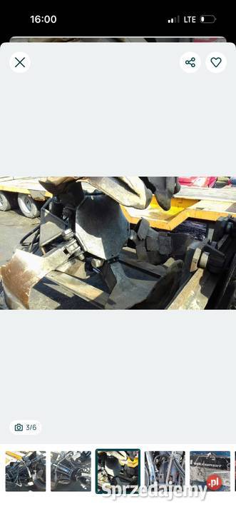 Czerpak chwytak hydrauliczny 5 ramienny 2000h Ostrów Wielkopolski