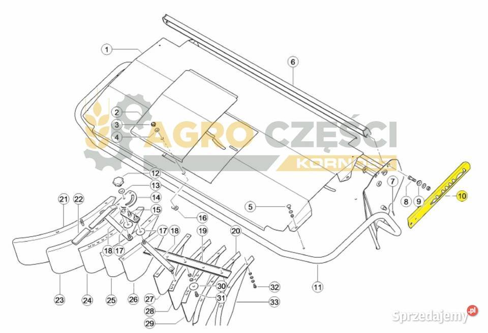 05546220 Uchwyt regulacji siekacza słomy Claas wielkopolskie