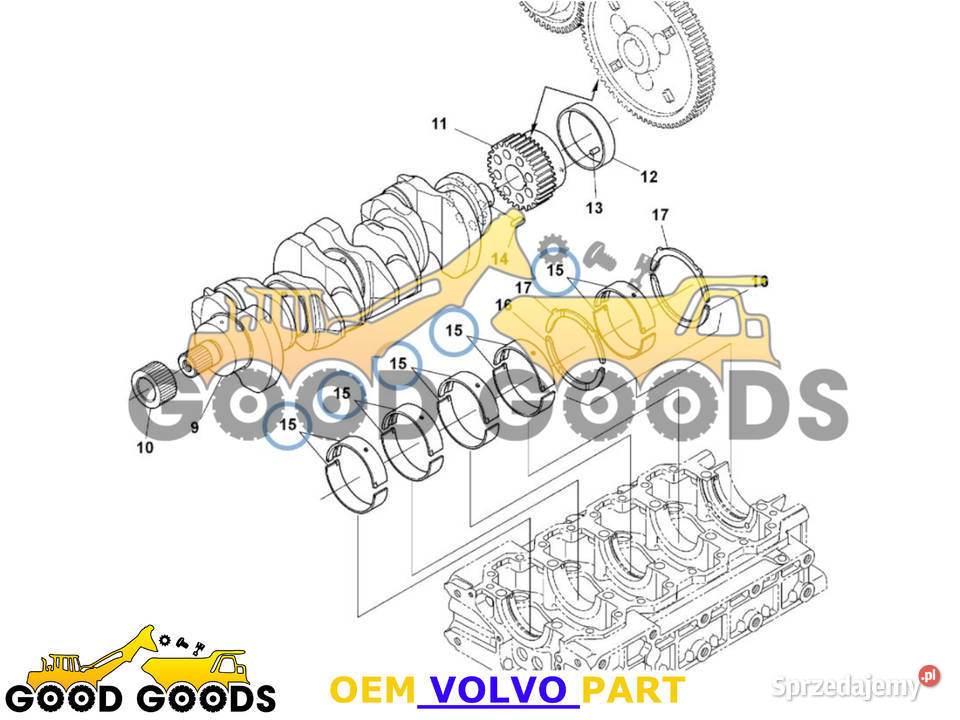VOLVO PANEWKI GŁÓWNE 050 D33M 16682868 Władysławów