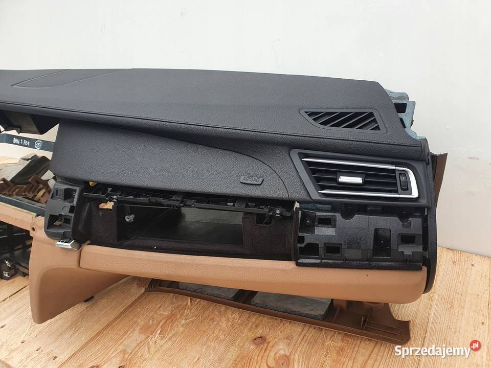 BMW F01 DESKA ROZDZIELCZA KONSOLA SKÓRA SKÓRZANA