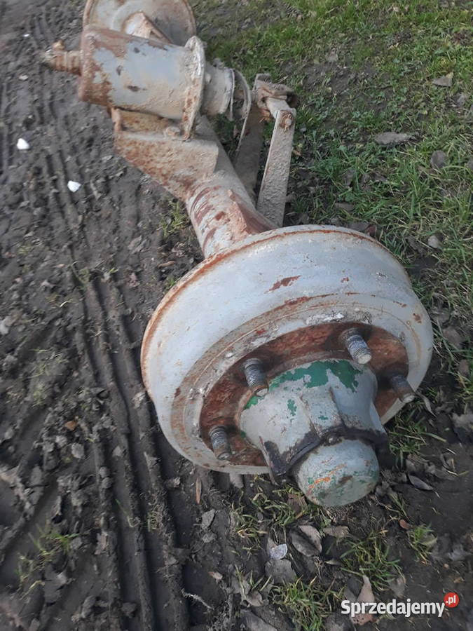 Oś z hamulcami przyczepa rozrzutnk