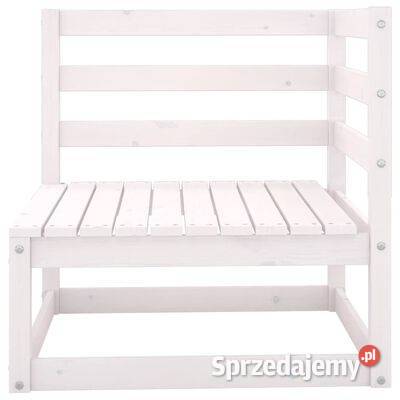 vidaXL Ogrodowa sofa narożna biała lite drewno Dom i Ogród Warszawa sprzedam