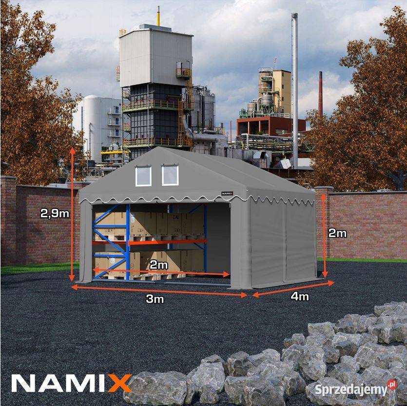 Namiot ROYAL 3x4 magazynowy handlowy garaż
