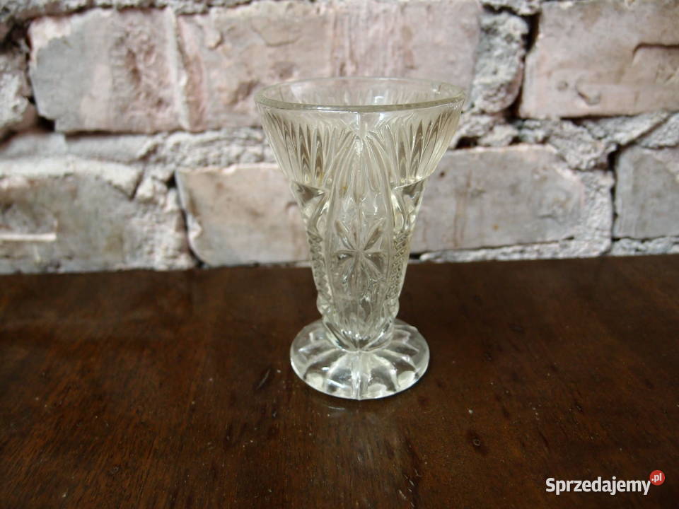 Kryształowy wazonik 117 produkcja PRL Łódź