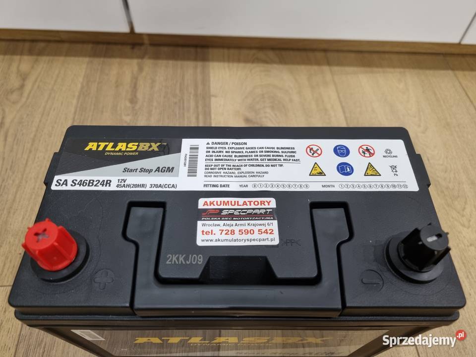 AKUMULATOR ROZRUCHOWY 45 AH AGM JAPAN osobowe Wrocław