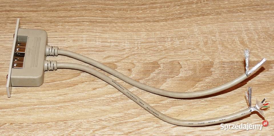 Zaślepka do obudowy z 2 gniazdami USB A i Gliwice