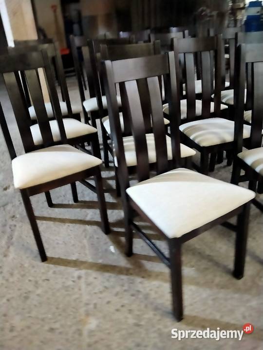 Nowoczesne krzesła bukowe Sierakowice
