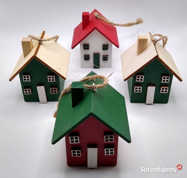 Dom Domki Drewno Zawieszka Christmas Pozostałe