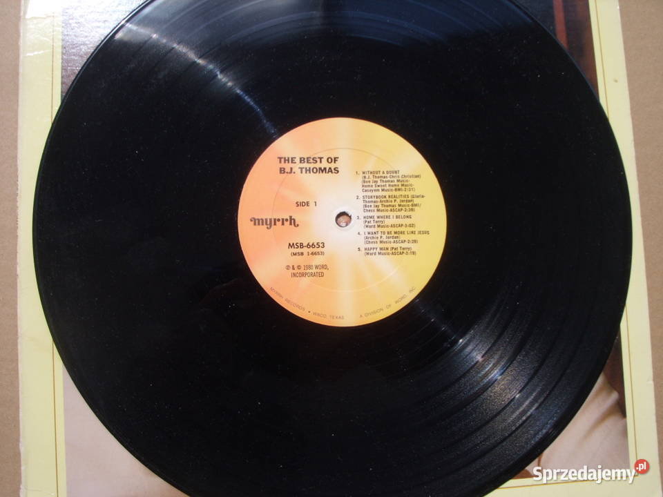 ROCK LP THE BEST OF BJ THOMAS USA 1980 Wołów