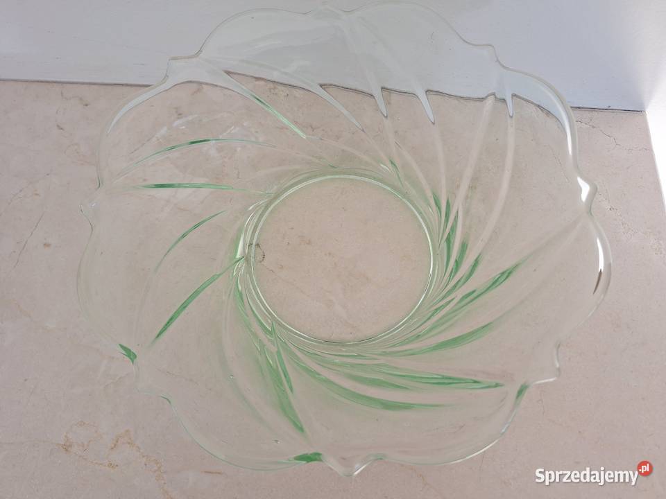 Szklana Miseczka Miska Patera ze Szkła Uranowego Gdańsk sprzedam