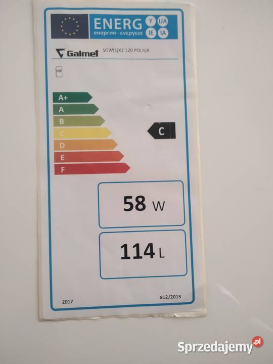 Bojler 120 litrów do c o