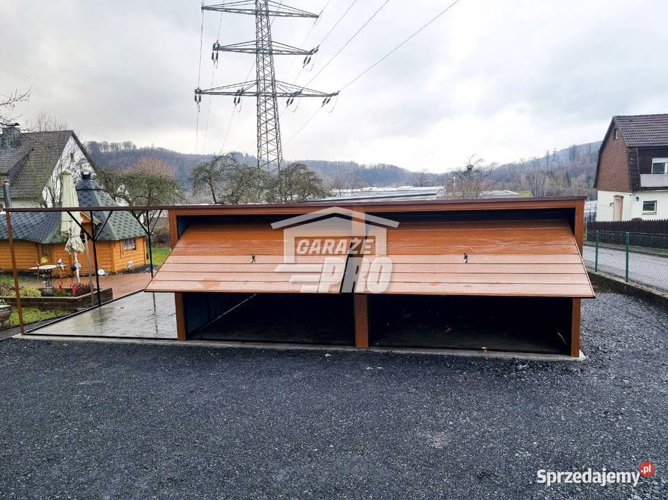 Garaż blaszany 6x6 3x6 wiata Brama uchylna GP132 Nowy Tomyśl sprzedam
