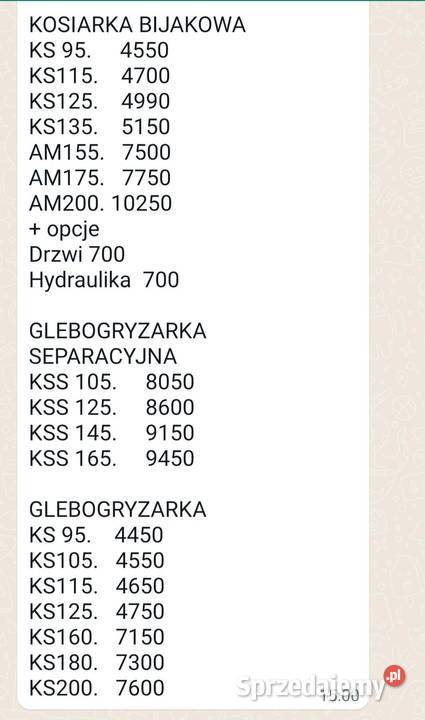Nowe KOSIARKI BIJAKOWE AGROSTAR mulczery do lubelskie