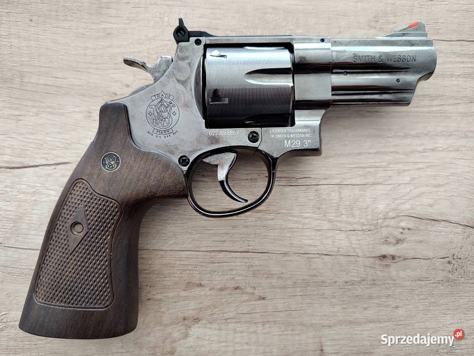 Rewolwer wiatrówka SMITHWESSON M29 45 mm 3 BBs Sporty strzeleckie i myślistwo Gliwice sprzedam