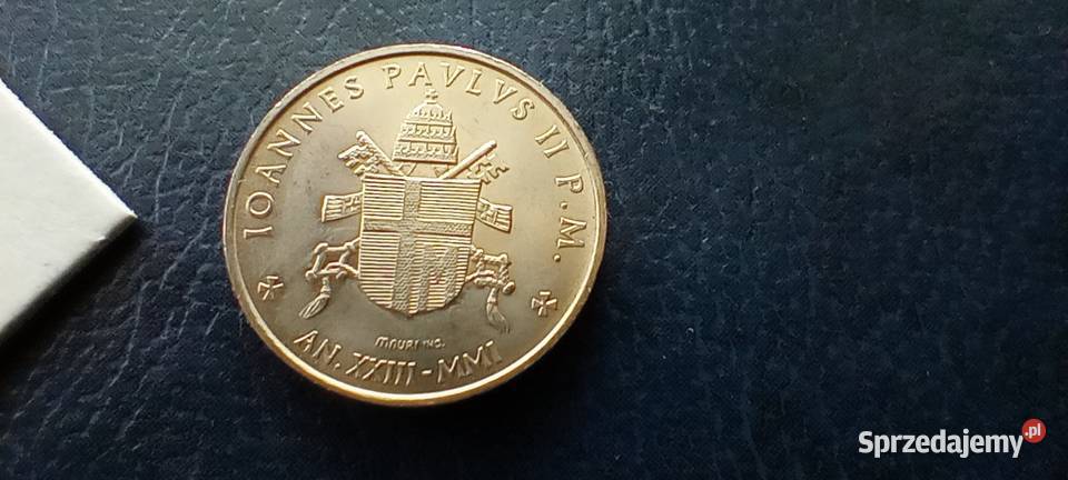 Stare monety 50 lir 2001 Watykan Lesko